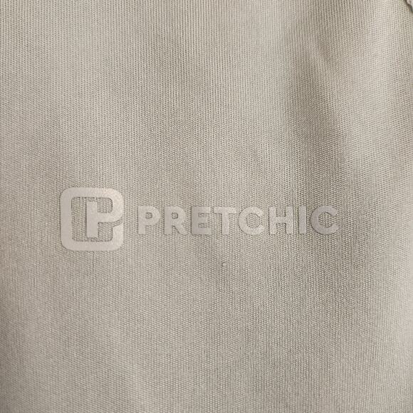 Pretchic Mens Size Large Gray UPF 50+ UV Sun Protection Athletic Long Sleeve NEW - Picture 2 of 4